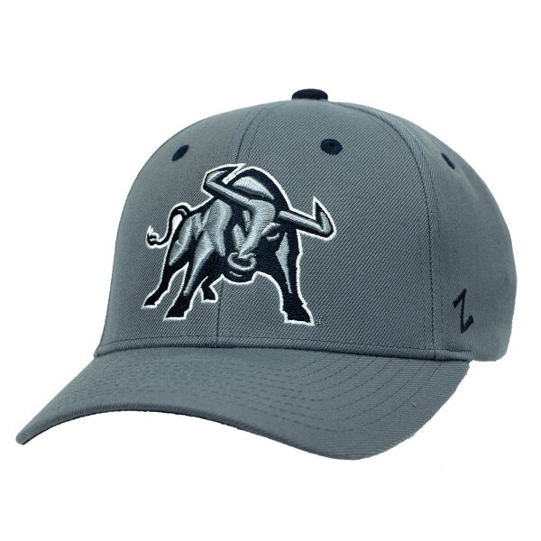 Aggie Bull Gray Navy Embroidered Cap Hat Adjustable